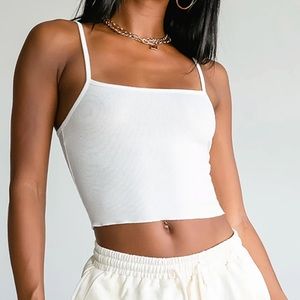white princess polly cropped tank